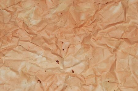crumpled paper isolated on white backgroundの写真素材
