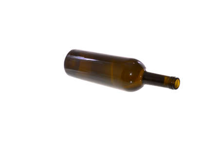 glass bottle isolated on white backgroundの写真素材