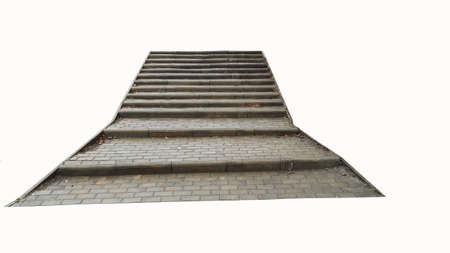 steps isolated on white background