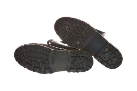 work boots isolated on white background