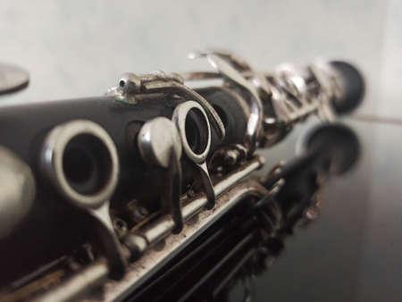 wind musical instrument photographed - close-upの写真素材