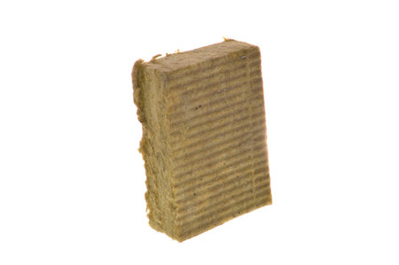 glass wool isolated on white background