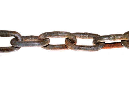 chain isolated on white backgroundの写真素材
