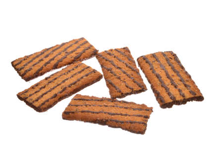 cookie isolated on white backgroundの写真素材