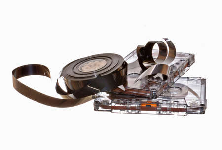 audio tape isolated on white background