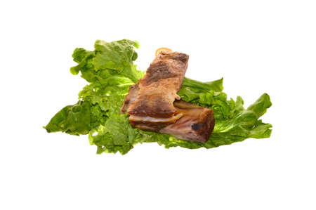 meat isolated on white backgroundの写真素材