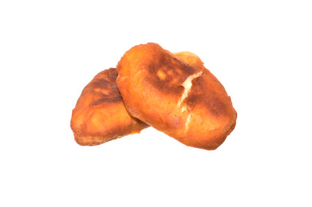 patty isolated on white backgroundの写真素材