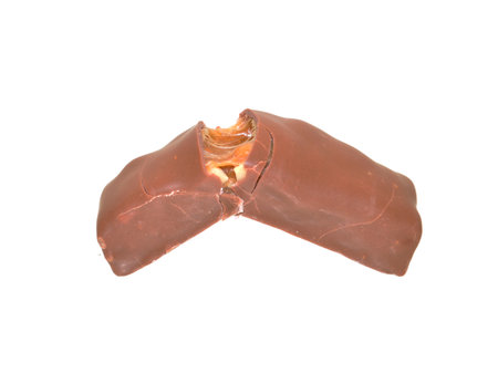 chocolate isolated on white backgroundの写真素材