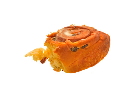 bread isolated on white backgroundの写真素材