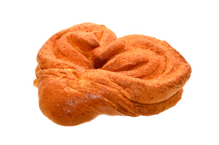 bun isolated on white backgroundの写真素材