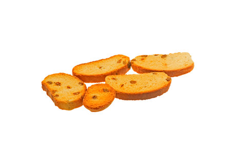 bread isolated on white backgroundの写真素材