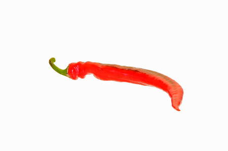 bell pepper isolated on white backgroundの写真素材