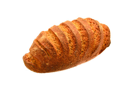 bread isolated on white backgroundの写真素材