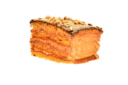 cake isolated on white backgroundの写真素材