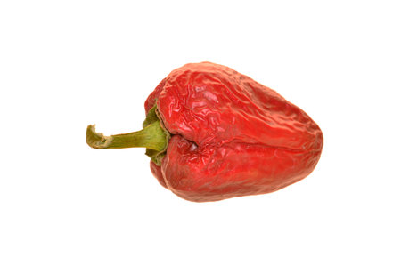 bell pepper isolated on white backgroundの写真素材