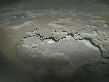 plaster on the wall - close-upの写真素材