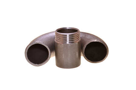metal pipe isolated on white background
