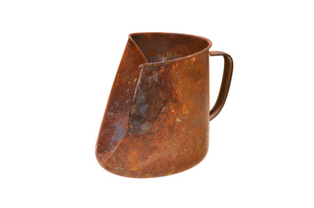 rusty metal isolated on white backgroundの写真素材