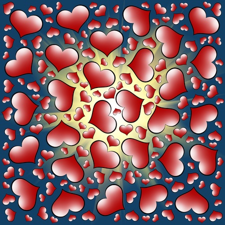 Valentine's day hearts background. Love wrapping paperの写真素材