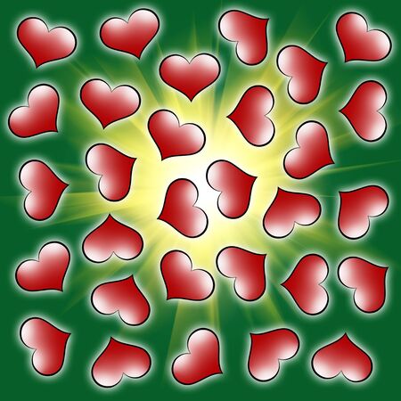 Valentine's day hearts background. Love wrapping paperの写真素材