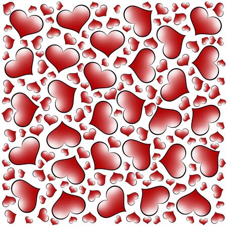 Valentine's day hearts background. Love wrapping paperの写真素材