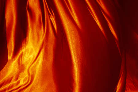 Red fabric texture for backgroundの写真素材