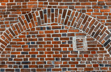 Brick wall texture of the old houseの写真素材