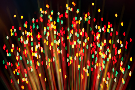 Abstract Festive Lights Background. Christmas and New Year Bokeh blinking backgroundの写真素材