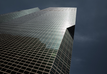 NEW YORK, USA - Jun 01, 2014: Manhattan modern architecture. Manhattan is the most densely populated...