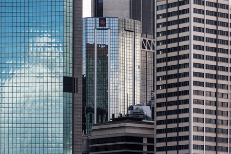 SYDNEY, AUSTRALIA - DECEMBER 12, 2014: The Sydney central business district is the main commercial centre of Sydney, Australiaのeditorial素材