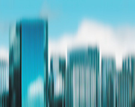 Blurred City Skyline Background. View of Sydney skylineの写真素材