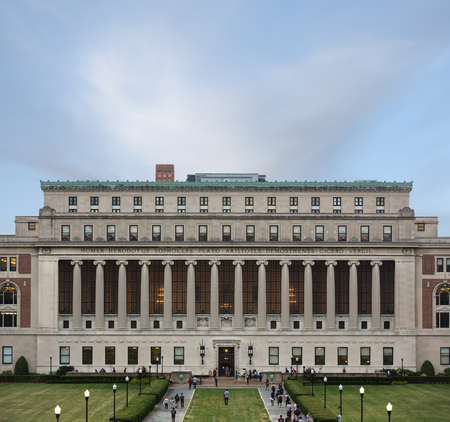 NEW YORK, USA - Sep 26, 2015: New York City's Columbia University, an Ivy League school.のeditorial素材