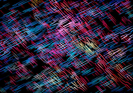 Abstract pattern with color lines on dark background