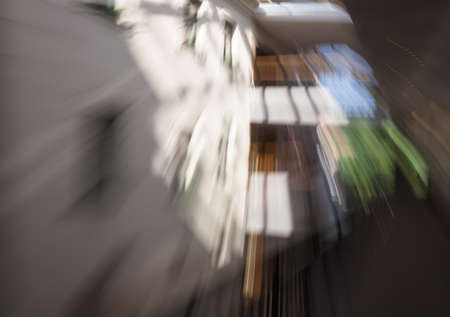 De-focuses interior. Abstract blurred architectural background with natural lightingの写真素材