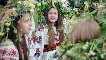 KIEV, UKRAINE - Jul 07: Kupala Night, also known as Ivan Kupala Day is celebrated in Ukraine,...