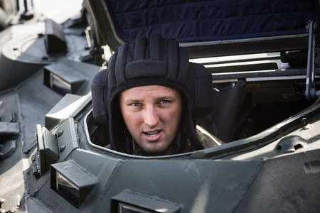 KHARKIV REG., UKRAINE - Aug 23, 2015: Weaponry and military equipment of the armed forces of Ukraine before being sent to the war zone in eastern Ukraineのeditorial素材