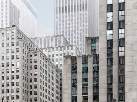 NEW YORK, USA - May 01, 2016: Rockefeller Center in New York City. Rockefeller Center is a large complex consisting of 19 highrise commercial buildings and located in the center of Midtown Manhattanのeditorial素材