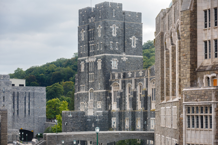 NEW YORK, USA - Sep 18, 2017: United States Military Academy (USMA), also known as West Point, Army, The Academy is a four-year coeducational federal service academy located in West Point, New Yorkのeditorial素材