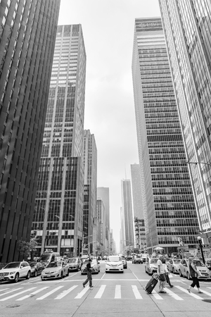 NEW YORK, USA - Sep 17, 2017: Manhattan modern architecture. UBS Financial Services Inc on Sixth Avenueのeditorial素材