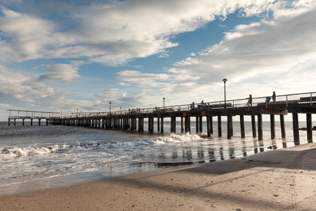 NEW YORK, USA - Sep 23, 2017: Steeplechase Pier on Coney Island Beach in New York City. Coney Island is well known as the site of amusement parks and a seaside resortのeditorial素材