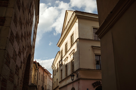 Lublin, Poland - Jul 27, 2018: Streets and architecture of the old city of Lublin. Lublin is the ninth largest city in Poland.のeditorial素材