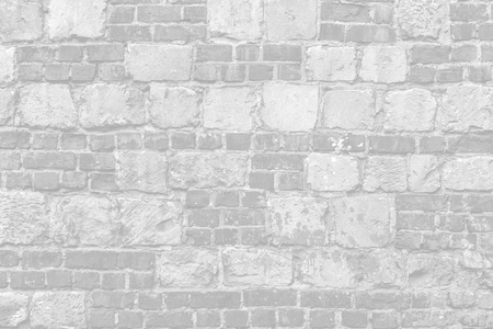 Abstract light gray background. Vintage bricklaying structure. Brick wall background