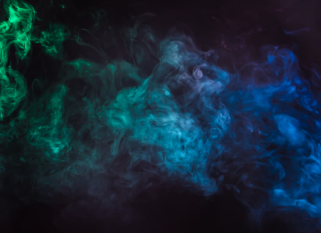 Defocused blurred abstract image of colorful smoke. Texture and abstract artの写真素材