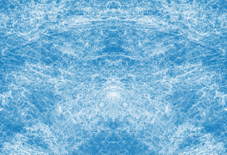 Old tree bark. Abstract nature background texture. Tree bark texture in modern light blue colorの写真素材