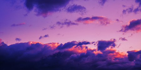 Abstract nature background in trendy neon colors. Dramatic cloudscape area for background