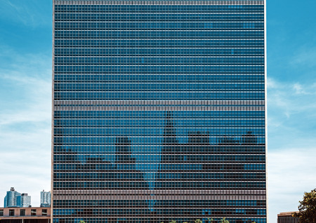 NEW YORK, USA - Jun 01, 2014: United Nations Building in New York is the headquarters of the United...