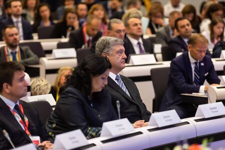 BRUSSELS, BELGIUM - May 14, 2019: Meeting of EU leaders at the EU headquarters. High Level...