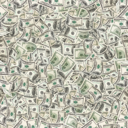 Background with money. Seamless texture of 100 dollar billsのeditorial素材