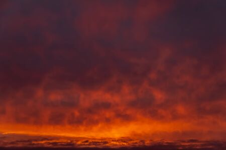 Nature background. Morning sky. Dramatic sunrise sky.