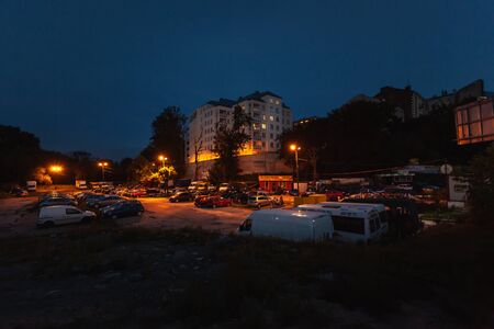 Lublin, Poland - Jul 20, 2012: Streets and architecture of the old city of Lublin. Lublin is the ninth largest city in Polandのeditorial素材